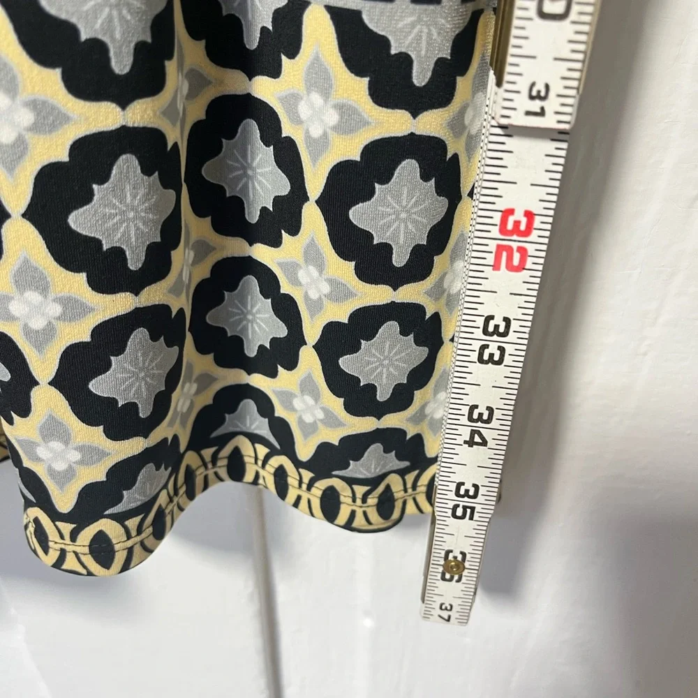 Hale Bob Belted Long Sleeve stretch Jersey button front dress size small - Picture 7 of 8